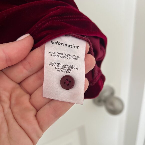 Reformation Isa Velvet Dress - Picture 6 of 7